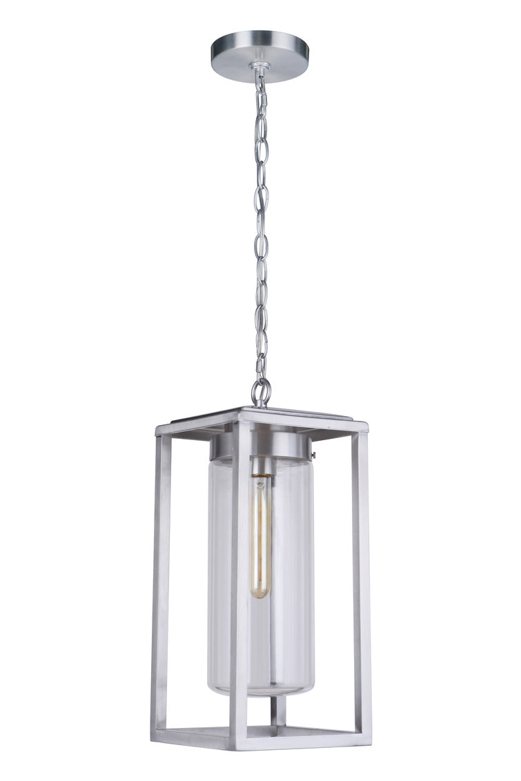 Neo Medium Outdoor Hanging Lantern in Satin Aluminum Finish by Craftmade