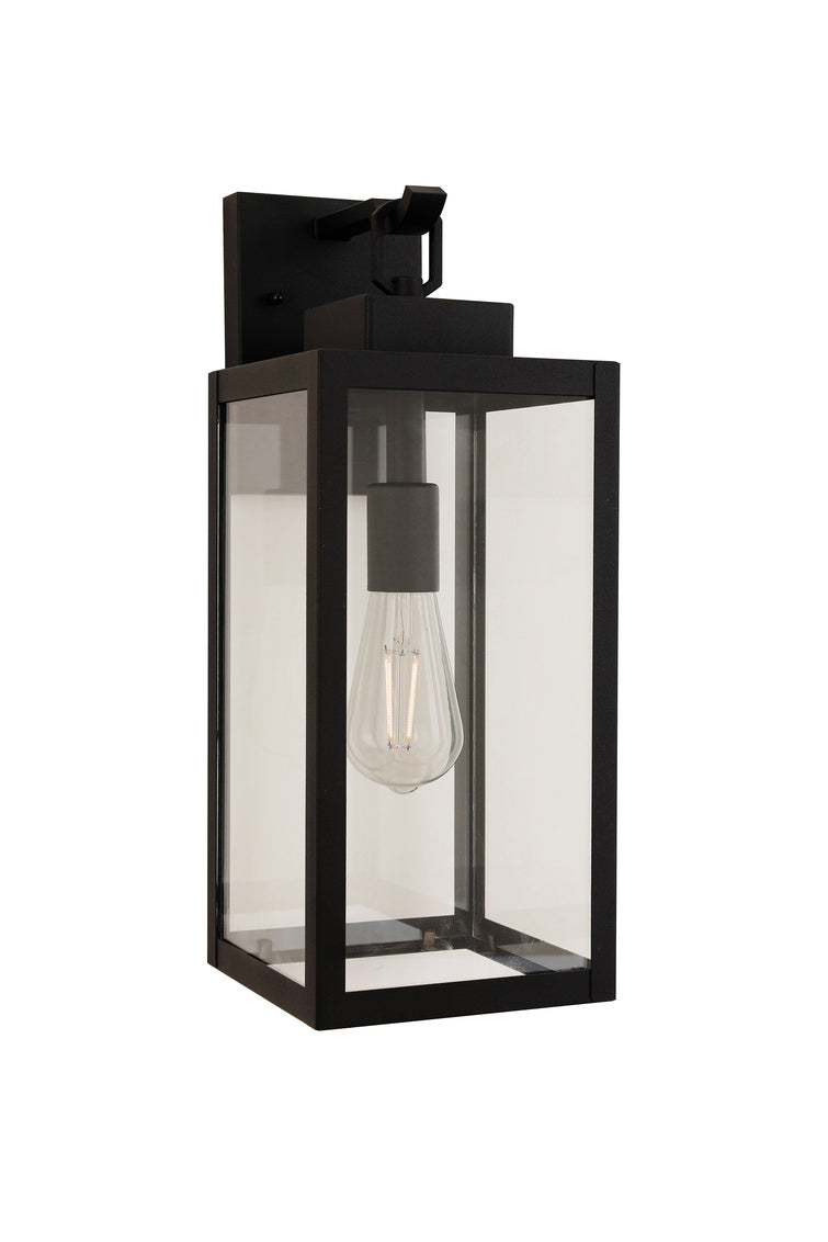 Marin Medium Outdoor Wall Lantern in Textured Black Finish by Craftmade