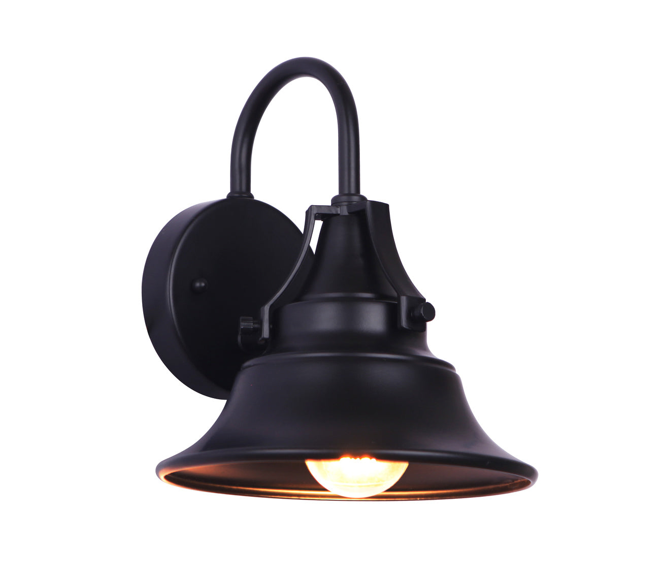 Union Small Outdoor Wall Lantern in Midnight Finish by Craftmade