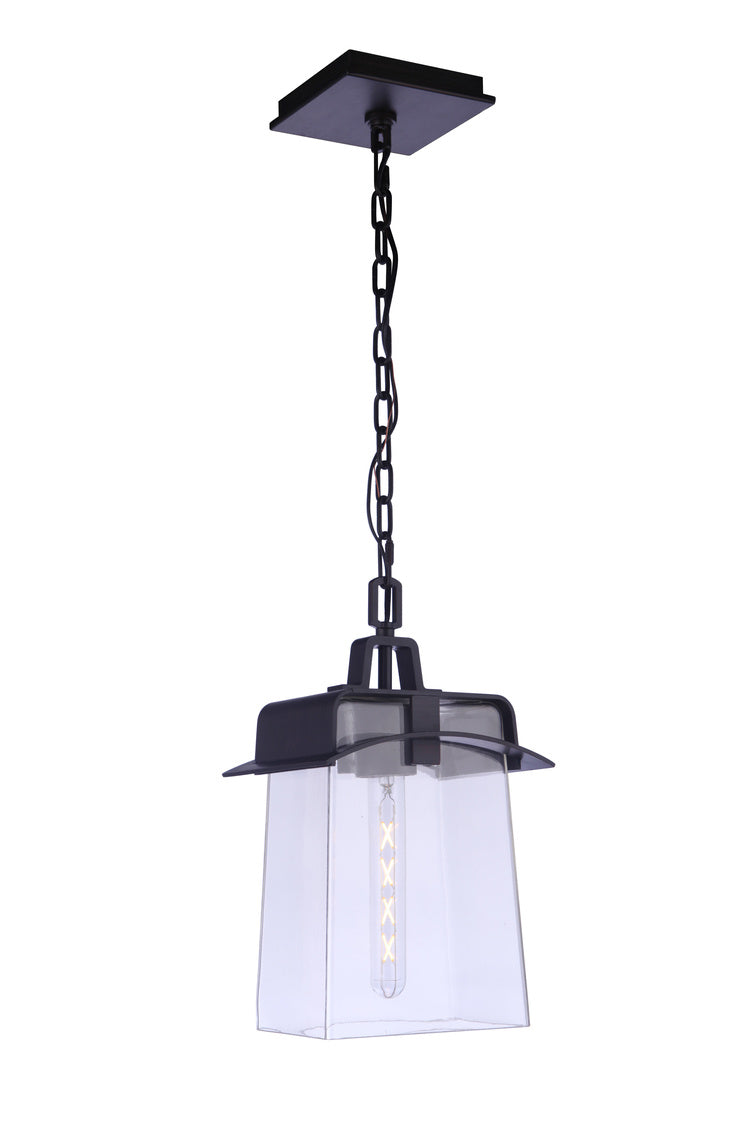Smithy 1-Light Outdoor Hanging Lantern in Aged Bronze Finish by Craftmade