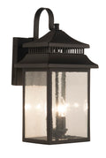 Crossbend Large Outdoor Wall Lantern in Textured Matte Black Finish by Craftmade