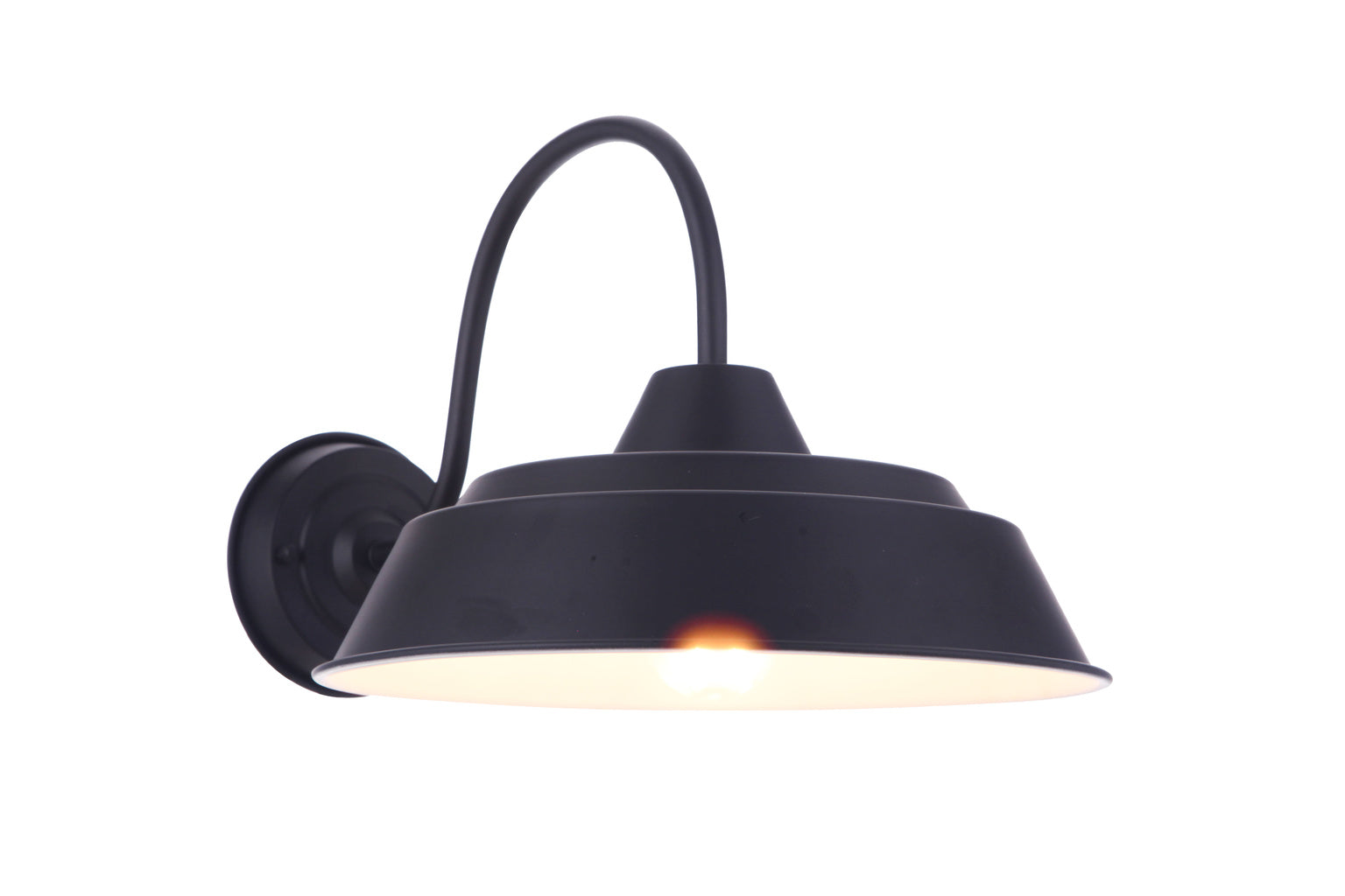 Landmark Medium Outdoor Wall Lantern in Midnight Finish by Craftmade