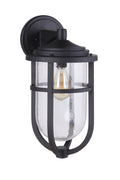 Voyage Large Outdoor Wall Lantern in Midnight Finish by Craftmade