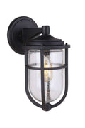 Voyage Medium Outdoor Wall Lantern in Midnight Finish by Craftmade