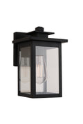 Rock Creek Small Outdoor Wall Lantern in Textured Black Finish by Craftmade