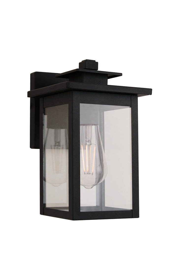 Rock Creek Small Outdoor Wall Lantern in Textured Black Finish by Craftmade