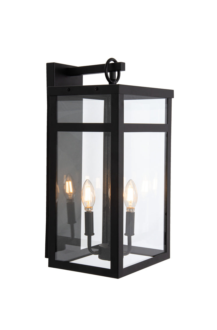 O'Neal Medium Outdoor Wall Lantern in Textured Black Finish by Craftmade