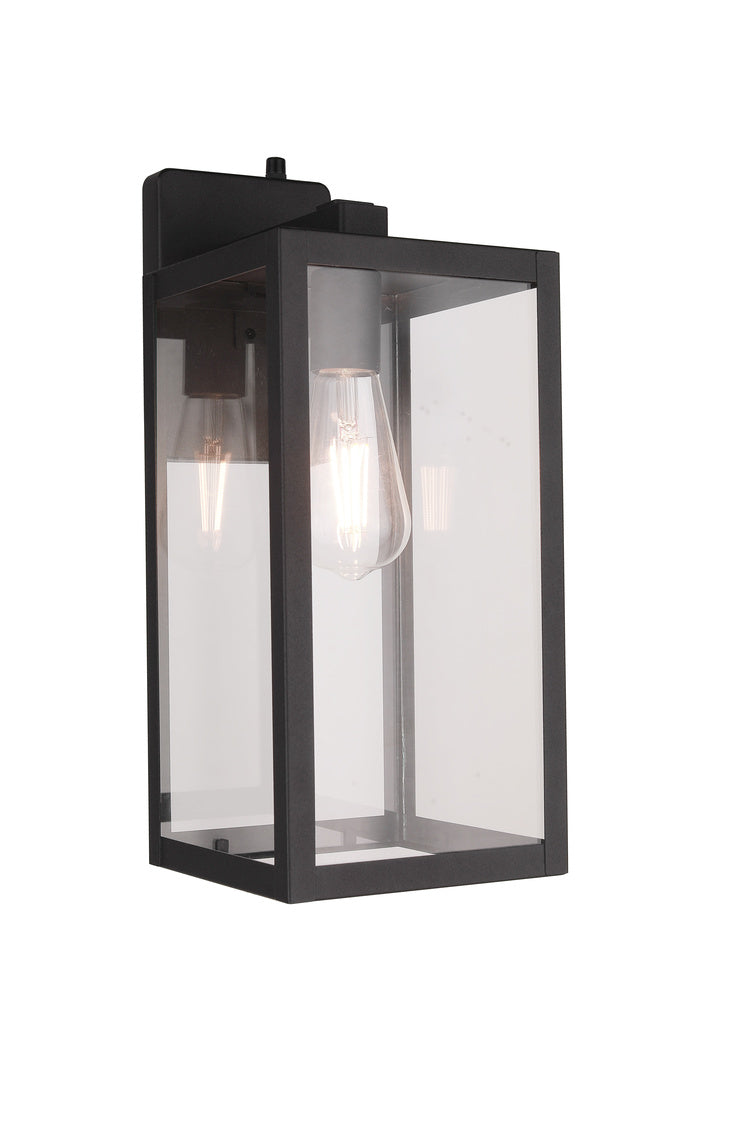 Harris Medium Outdoor Wall Lantern in Textured Black Finish by Craftmade