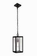Harris 1-Light Outdoor Hanging Lantern in Textured Black Finish by Craftmade