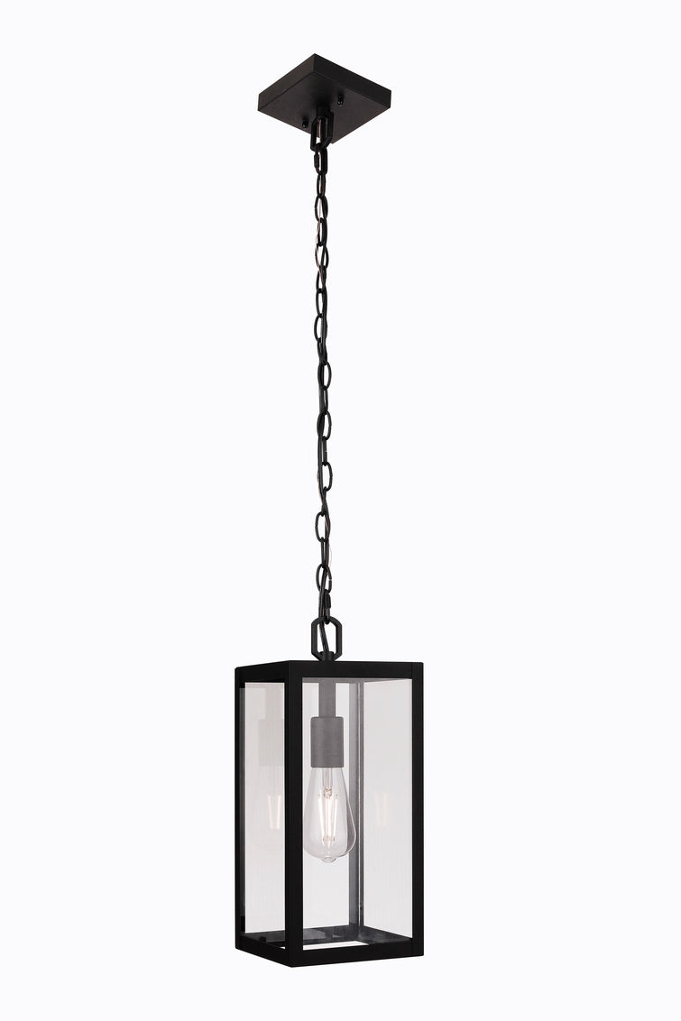 Harris 1-Light Outdoor Hanging Lantern in Textured Black Finish by Craftmade