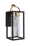 Neo Medium Outdoor Wall Lantern in Midnight Finish by Craftmade