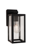Harris Small Outdoor Wall Lantern in Textured Black Finish by Craftmade