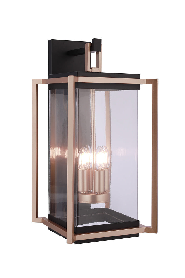 Metalwork X-Large Outdoor Wall Lantern in Midnight Finish by Craftmade