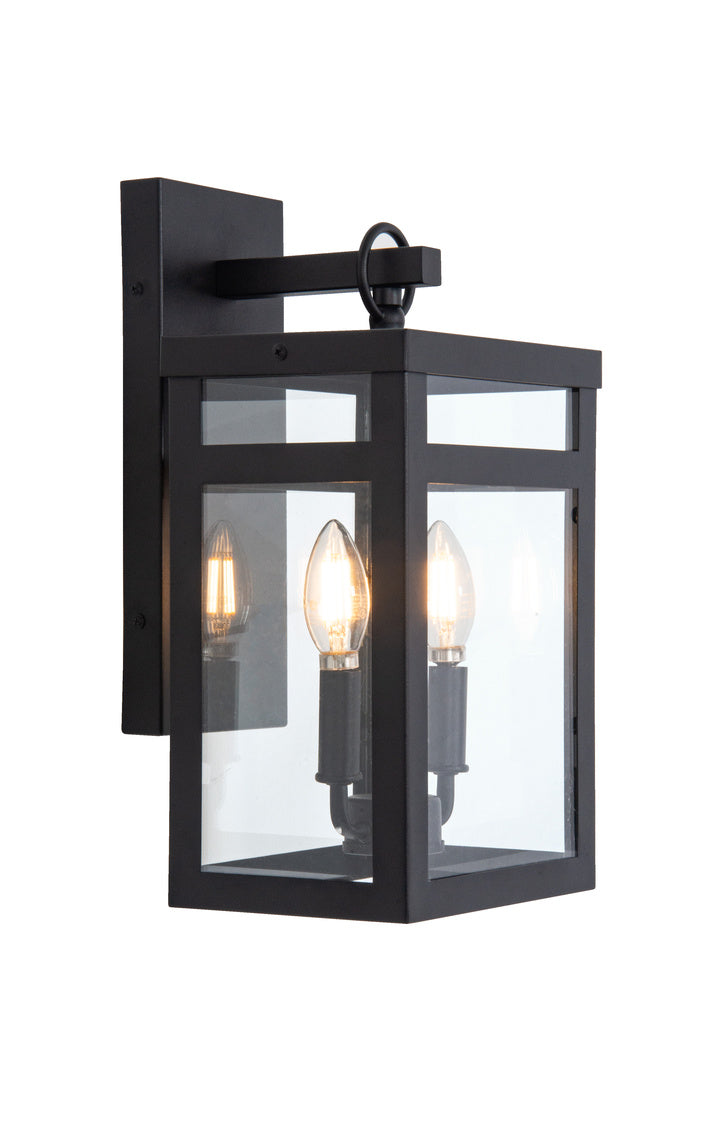 O'Neal Small Outdoor Wall Lantern in Textured Black Finish by Craftmade