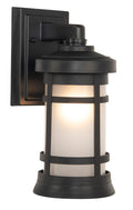 Resilience Small Outdoor Wall Lantern in Textured Matte Black Finish by Craftmade