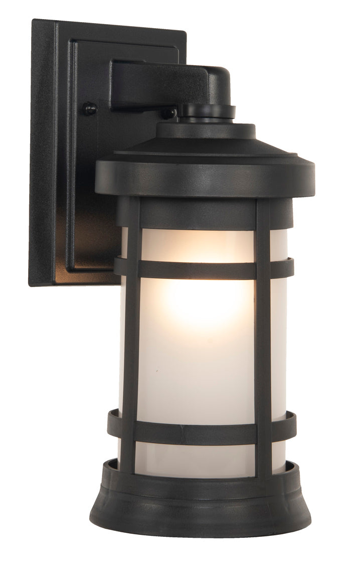Resilience Small Outdoor Wall Lantern in Textured Matte Black Finish by Craftmade