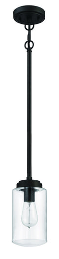 Crosspoint Mini 1-Light Outdoor Hanging Lantern in Espresso Finish by Craftmade
