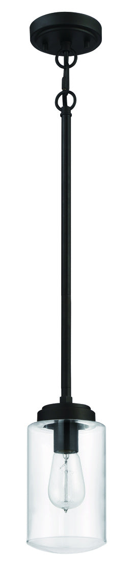 Crosspoint Mini 1-Light Outdoor Hanging Lantern in Espresso Finish by Craftmade