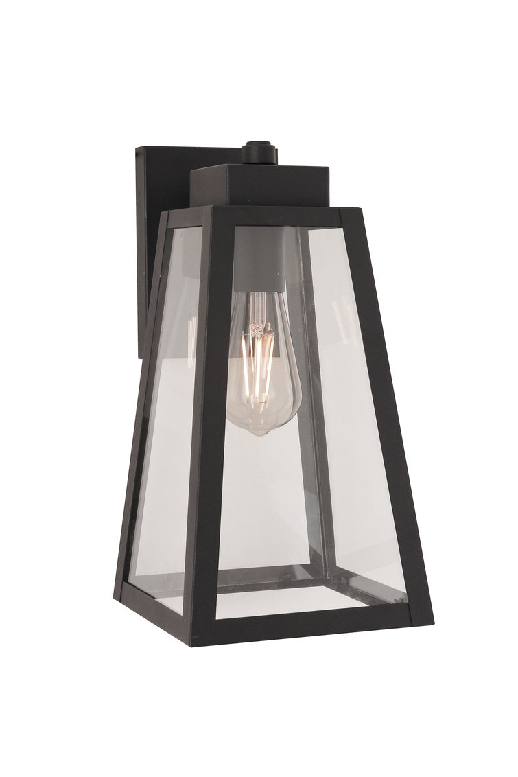 Sorano Medium Outdoor Wall Lantern in Textured Black Finish by Craftmade