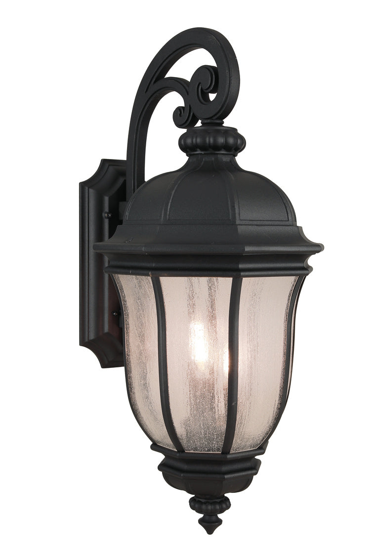 Harper Large Outdoor Wall Lantern in Textured Black Finish by Craftmade