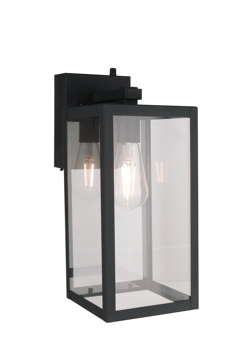 Harris Medium Outdoor Wall Lantern in Textured Black Finish by Craftmade
