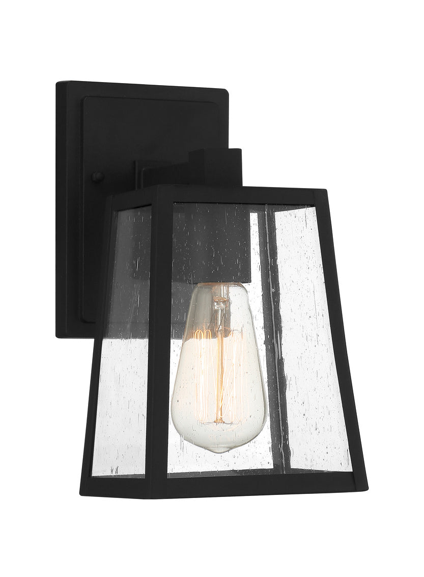 Dunn Small Outdoor Wall Lantern in Textured Matte Black Finish by Craftmade