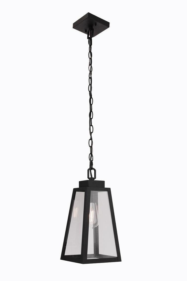 Sorano 1-Light Outdoor Hanging Lantern in Textured Black Finish by Craftmade