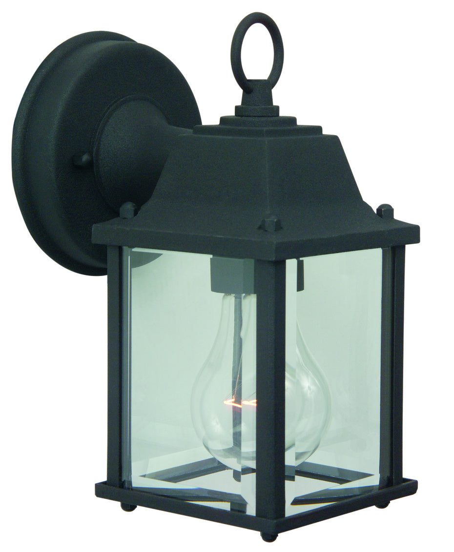 Coach Lights Cast Aluminum Small Outdoor Wall Lantern in Textured Matte Black Finish by Craftmade